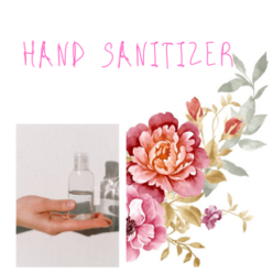 Hand Sanitizer Floral Design