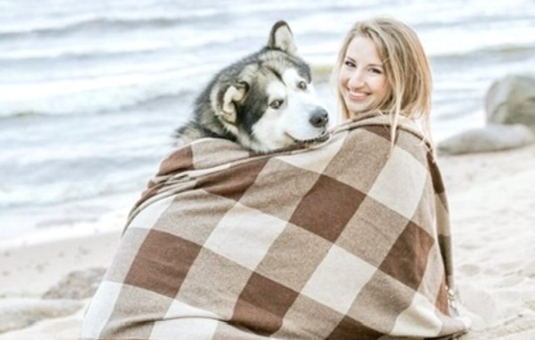 Women Beach Dog