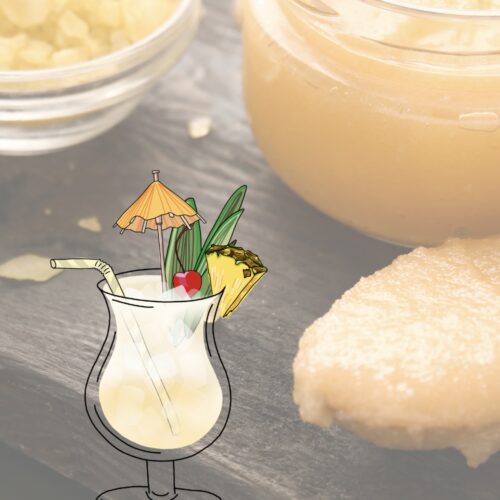 Pina colada scrub