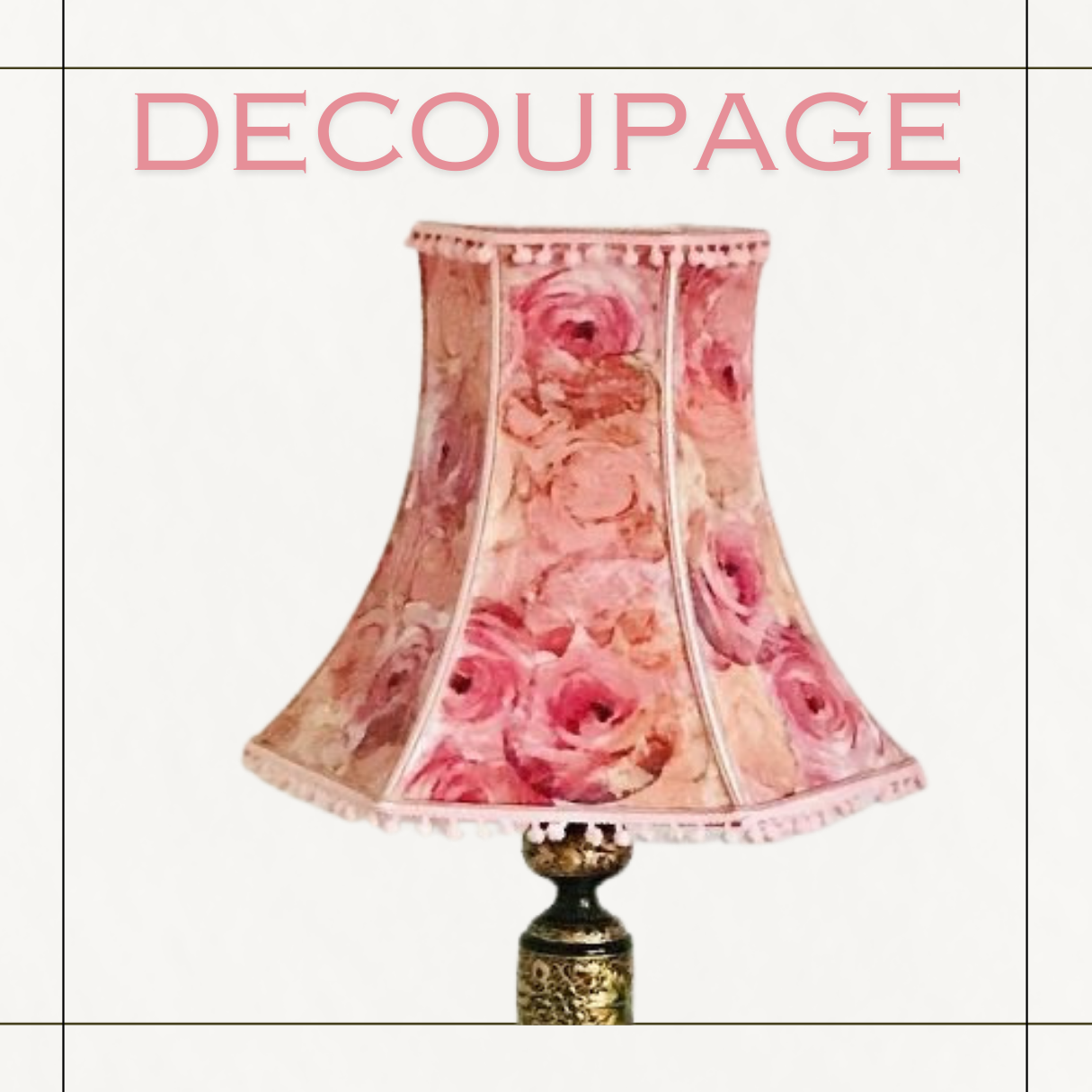 Decoupage Lampshade