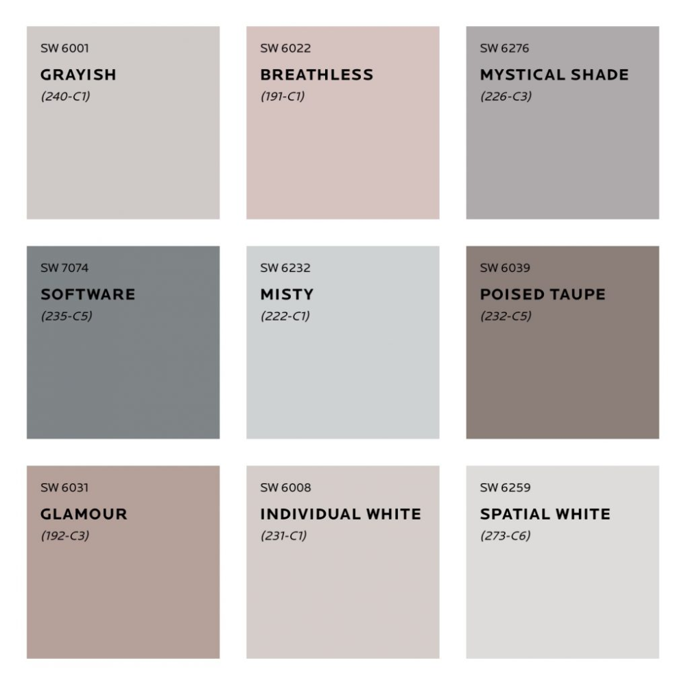 Paint colors of the Year 2023