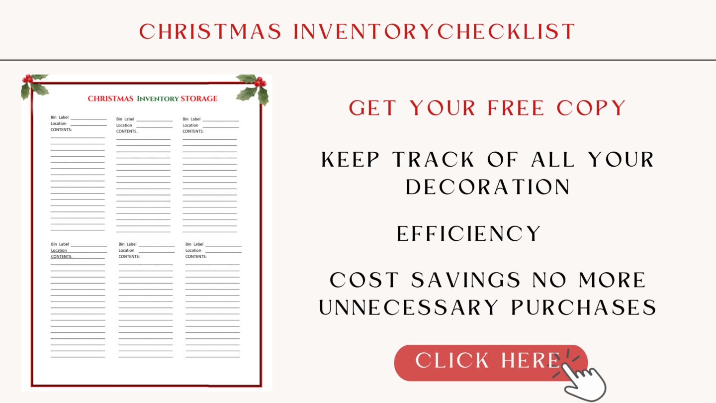 Christmas inventory checklist