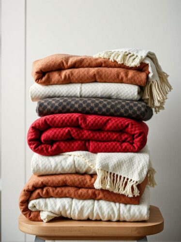 Stacking Hrow Blankets